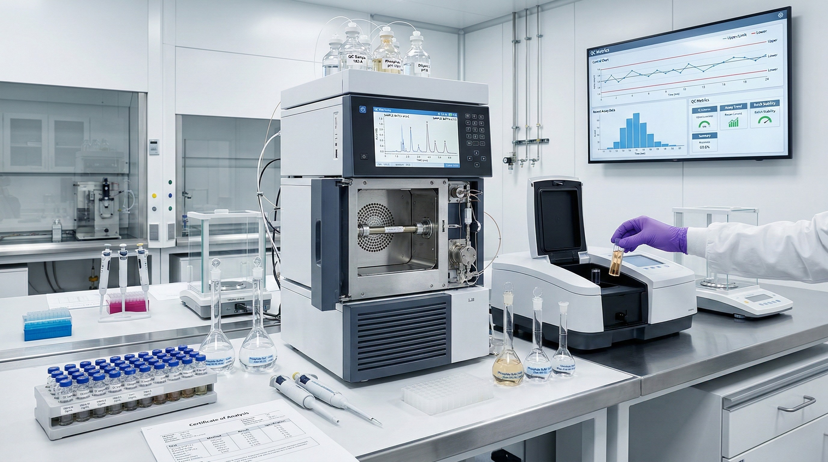 Quality control — HPLC analysis